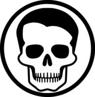 Skull - Minimalist and Flat Logo - Vector illustration