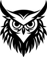 Owl, Minimalist and Simple Silhouette - Vector illustration