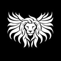 Lion, Minimalist and Simple Silhouette - Vector illustration