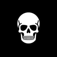 Skull - Black and White Isolated Icon - Vector illustration