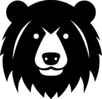 Bear, Black and White Vector illustration