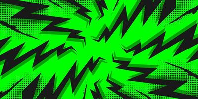 Comic Burst Background with Thunder Flashes and Halftone Effect vector