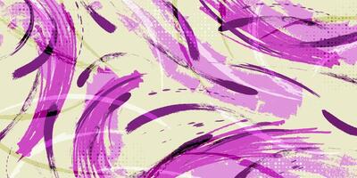 Purple Grunge Brush Background with Halftone Effect. Sport Background with Brush Style. Texture Elements vector