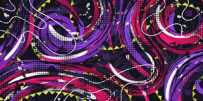 Abstract and Creative Art Background with Brush Texture and Geometric Elements. Creative Design Suitable for Banner or Poster vector