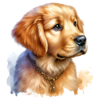 AI generated A cute, fluffy dog. png