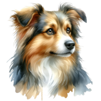 AI generated A cute, fluffy dog. png