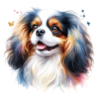 AI generated A cute, fluffy dog. png