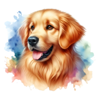 AI generated A cute, fluffy dog. png