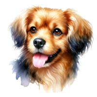 AI generated A cute, fluffy dog. png