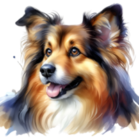 AI generated A cute, fluffy dog. png