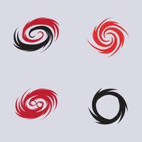 set of Hurricane logo symbol icon illustration vector company