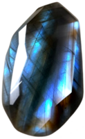 AI generated Mineral Labradorite gray and blue color png