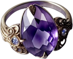 ai generiert Mineral Amethyst lila Farbe png