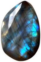 ai gerado mineral labradorita cinzento e azul cor png