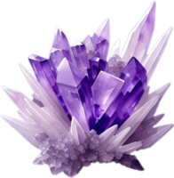 AI generated Mineral Amethyst purple color png