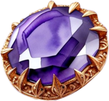 AI generated Mineral Amethyst purple color png