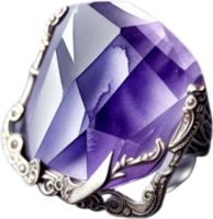 ai generiert Mineral Amethyst lila Farbe png