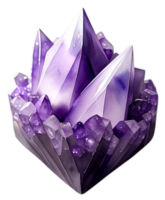 ai generado mineral amatista púrpura color png