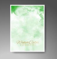 Cards with watercolor background. Design for your cover, date, postcard, banner, logo. vector