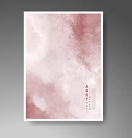 Cards with watercolor background. Design for your cover, date, postcard, banner, logo. vector