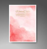 Cards with watercolor background. Design for your cover, date, postcard, banner, logo. vector