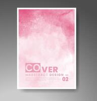 Cards with watercolor background. Design for your cover, date, postcard, banner, logo. vector