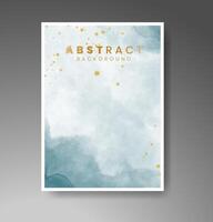 Cards with watercolor background. Design for your cover, date, postcard, banner, logo. vector