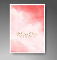 Cards with watercolor background. Design for your cover, date, postcard, banner, logo. vector