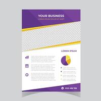 Poster Brochure Flyer design Layout background vector template A4
