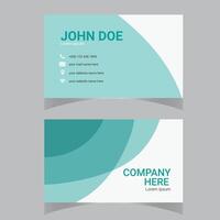 Creative and modern business card template. Portrait orientation. Horizontal layout. Vector illustration