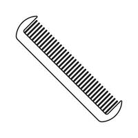 Hair comb icon vector. Hairstyle illustration sign. Barber shop symbol. Hairdresser logo. vector