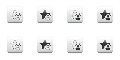 Human talent icon. Best employee concept with star and man. Vector illustration.