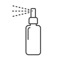 botella rociar icono. vector ilustración.