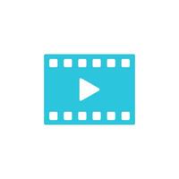 Movie, video icon isolated on white background. vector