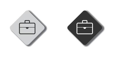 Business bag icon. Briefcase line icon. Vector illustration.