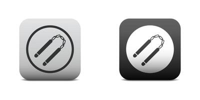 Nunchaku icon. Simple design. Vector illustration.