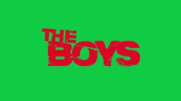 The boys Logo viral meme animation effect on green screen background video