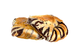 Red Bean Paste Bread isolated png