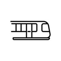 train icon vector in line style