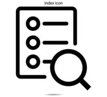 index icon, Vector illustrator