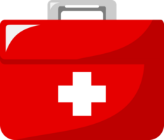 rot zuerst Hilfe Tasche geeignet zum medizinisch und Notfall Konzepte, Gesundheitswesen Webseiten, Banner, Broschüren, und Gesundheitswesen verbunden Entwürfe. png