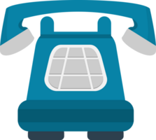 Closeup blue phone with white button. Suitable for technology, communication, mobile app concepts. Can be used in website designs. png