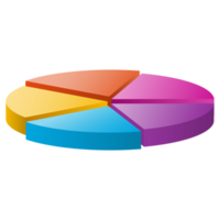 3d ciclo diagrama para infografía. gráfico con 5 5 partes, opciones lata ser usado para grafico, informe, presentación, folleto, web diseño. png