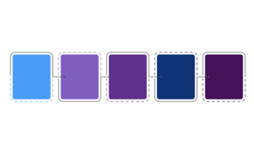 Infografica processi design 5 opzioni o passi. png