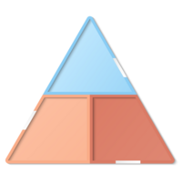 Dreieck Infografik Prozess Design 3 Optionen oder Schritte. png