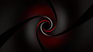 Red and White Reverse Spiral Neon Tunnel Background VJ Loop video
