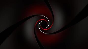 Red and White Reverse Spiral Neon Tunnel Background VJ Loop video