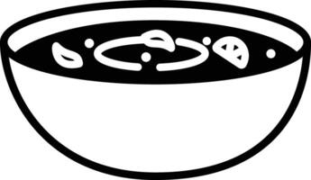 Sopa De Lima glyph and line vector illustration