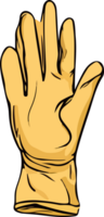 AI generated gloves illustration isolated on transparent background. png