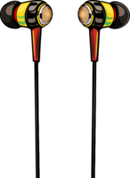 AI generated earphones illustration isolated on transparent background. png